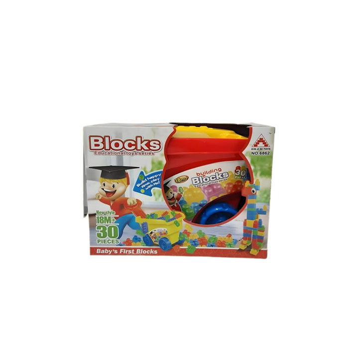 مجموعة المكعبات التعليمية للأطفال – داخل صندوق منظم