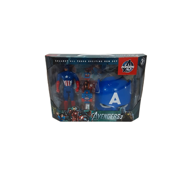 مجسّم كابتن أمريكا مع القناع – لعبة الأبطال الخارقين