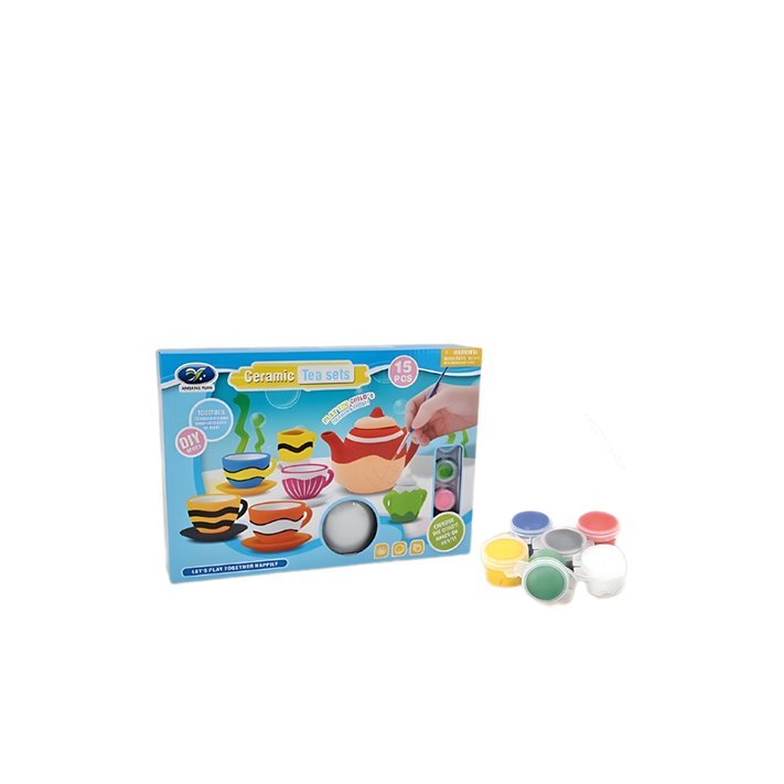 طقم تلوين طقم الشاي الخزفي