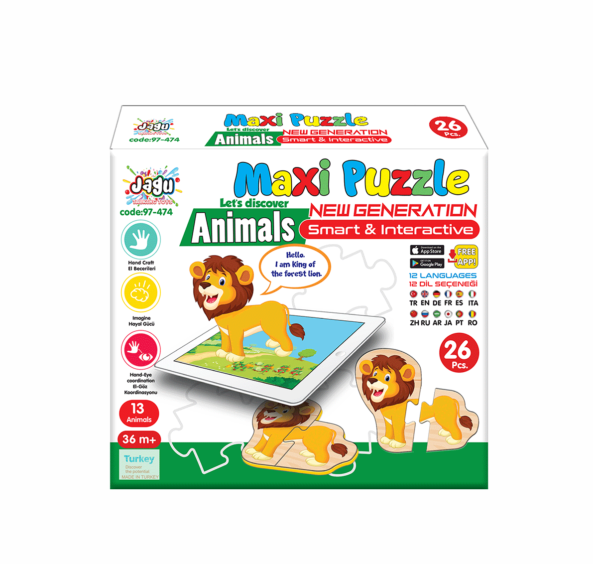 ماكسي بزل حيوانات - ألعابي