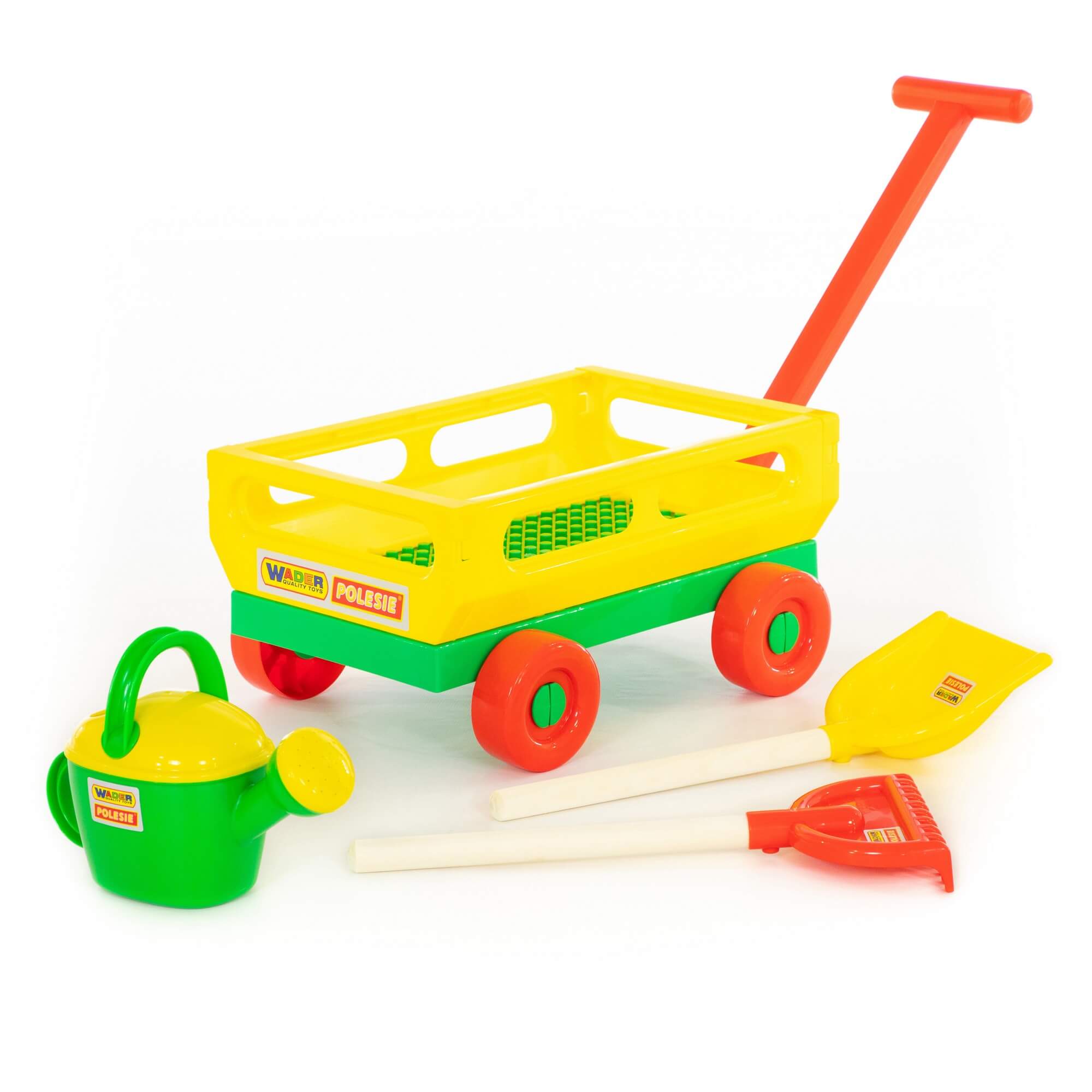 عربة + مجرفة ، مشط و مرش - ألعابي