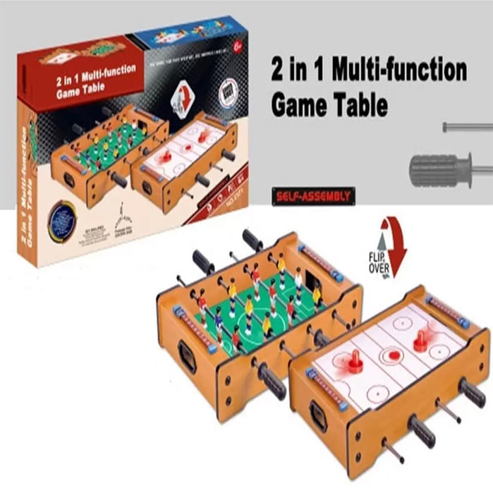 2 in 1 Multi function Game Football Soccer Table & Air Hockey Table Set