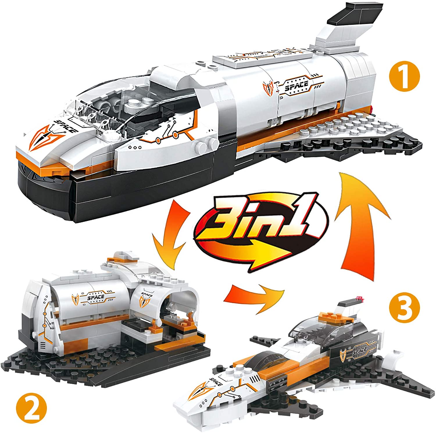 COGO 3 in 1 Spaceship station building block