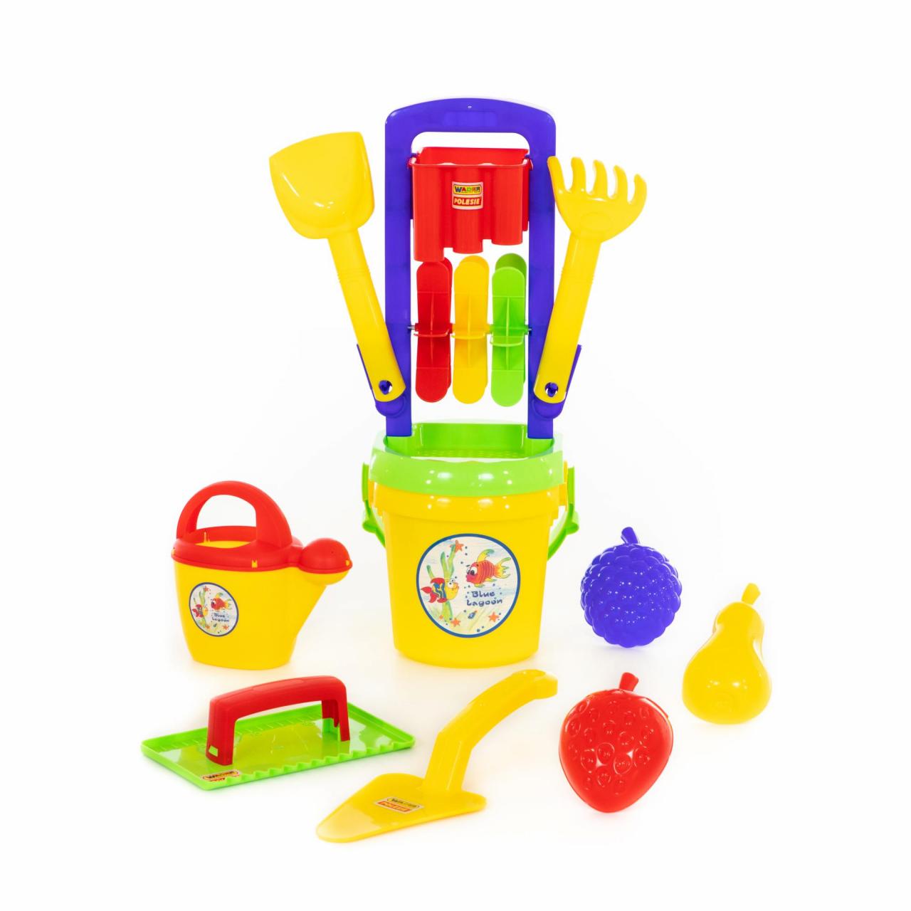طقم الرمال مع طاحونة الماء 10 قطع - ألعابي