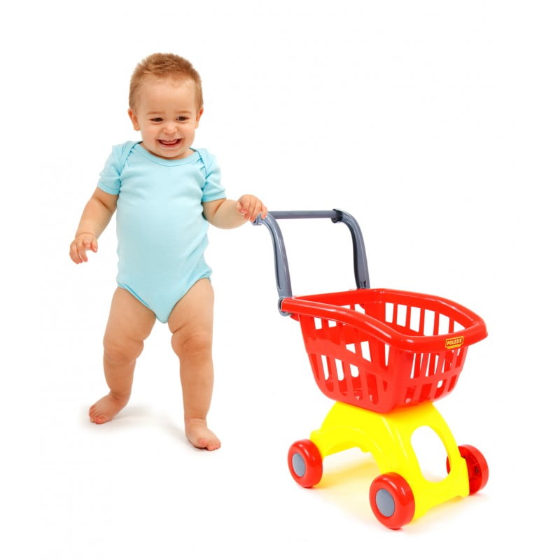 Shopping Trolley Mini and Food Set, 6 pieces