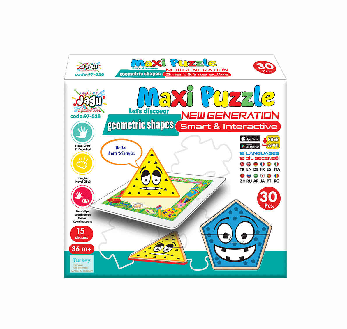 ماكسي بزل اشكال هندسية - ألعابي