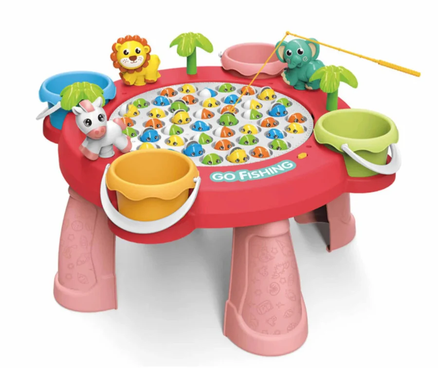 لعبة الذهاب لصيد الأسماك في حديقة الحيوان للأطفال | 2-4 لاعبين - ألعابي