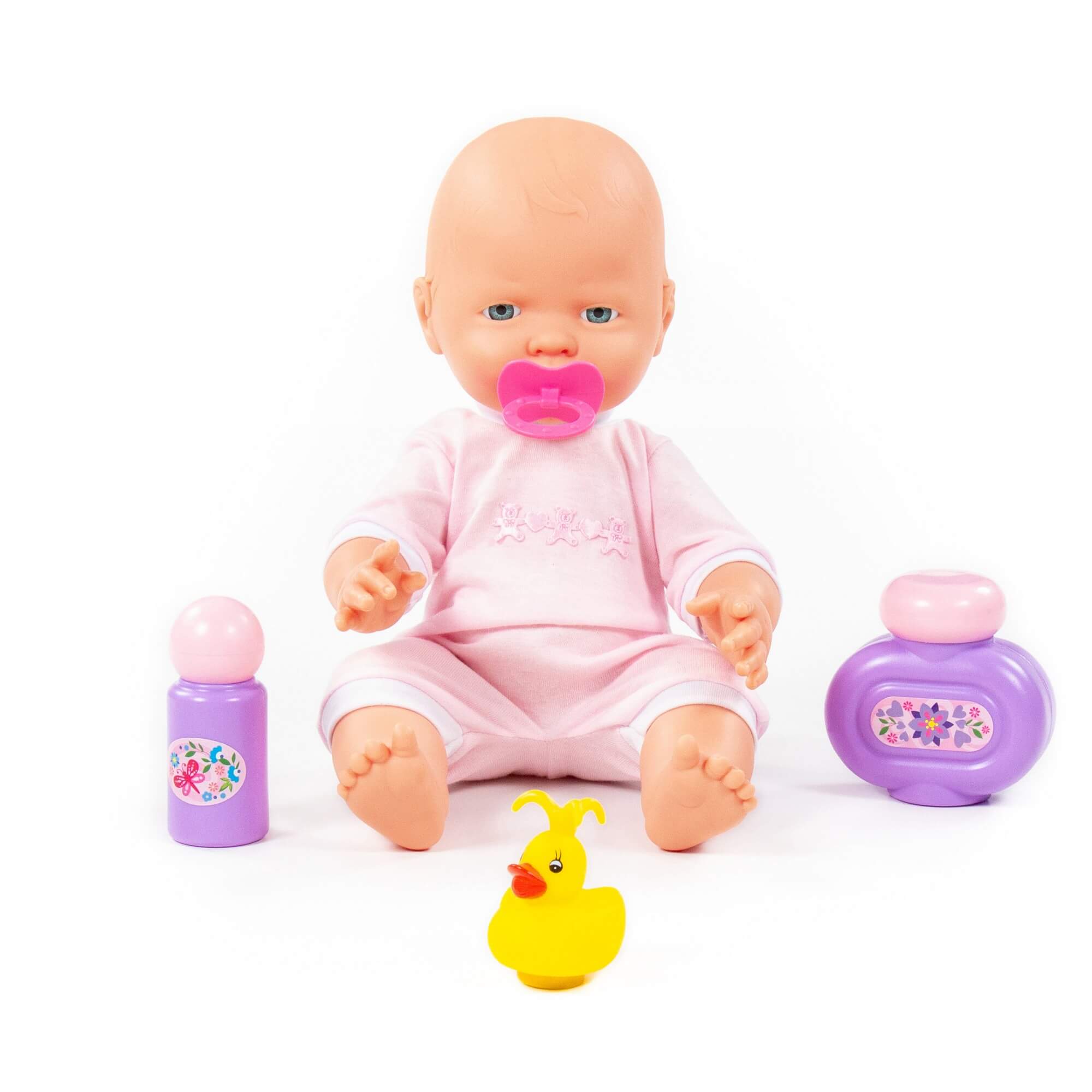 دمية Jolly babay ، طقم الاستحمام ، 3 قطع - ألعابي