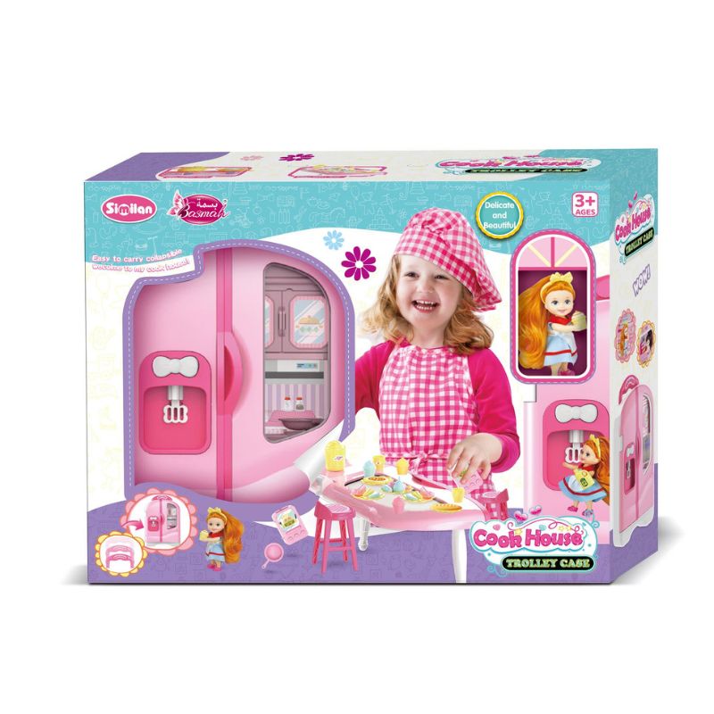عربة الطبخ المنزلية - ألعابيلطفلتك الصغيرة