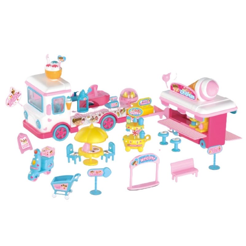 happy summer ice cream car