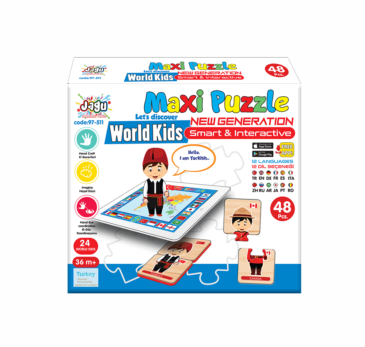 Maxi Puzzle World Kids