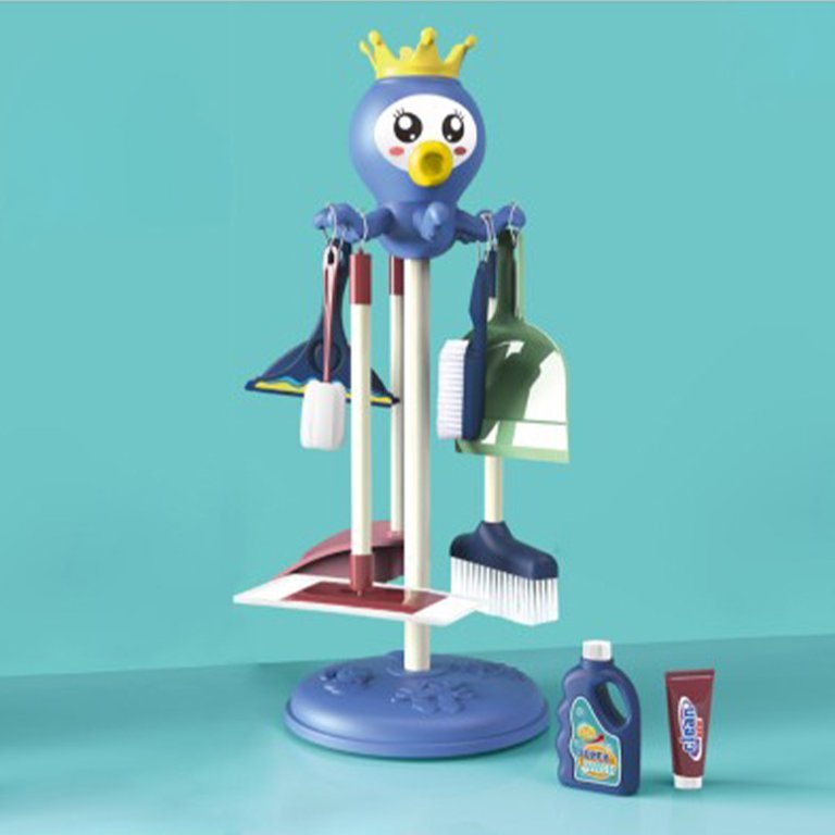 Octopus Cleaning Tool Set Housework Chores Sweeping Broom Dustpan Mop