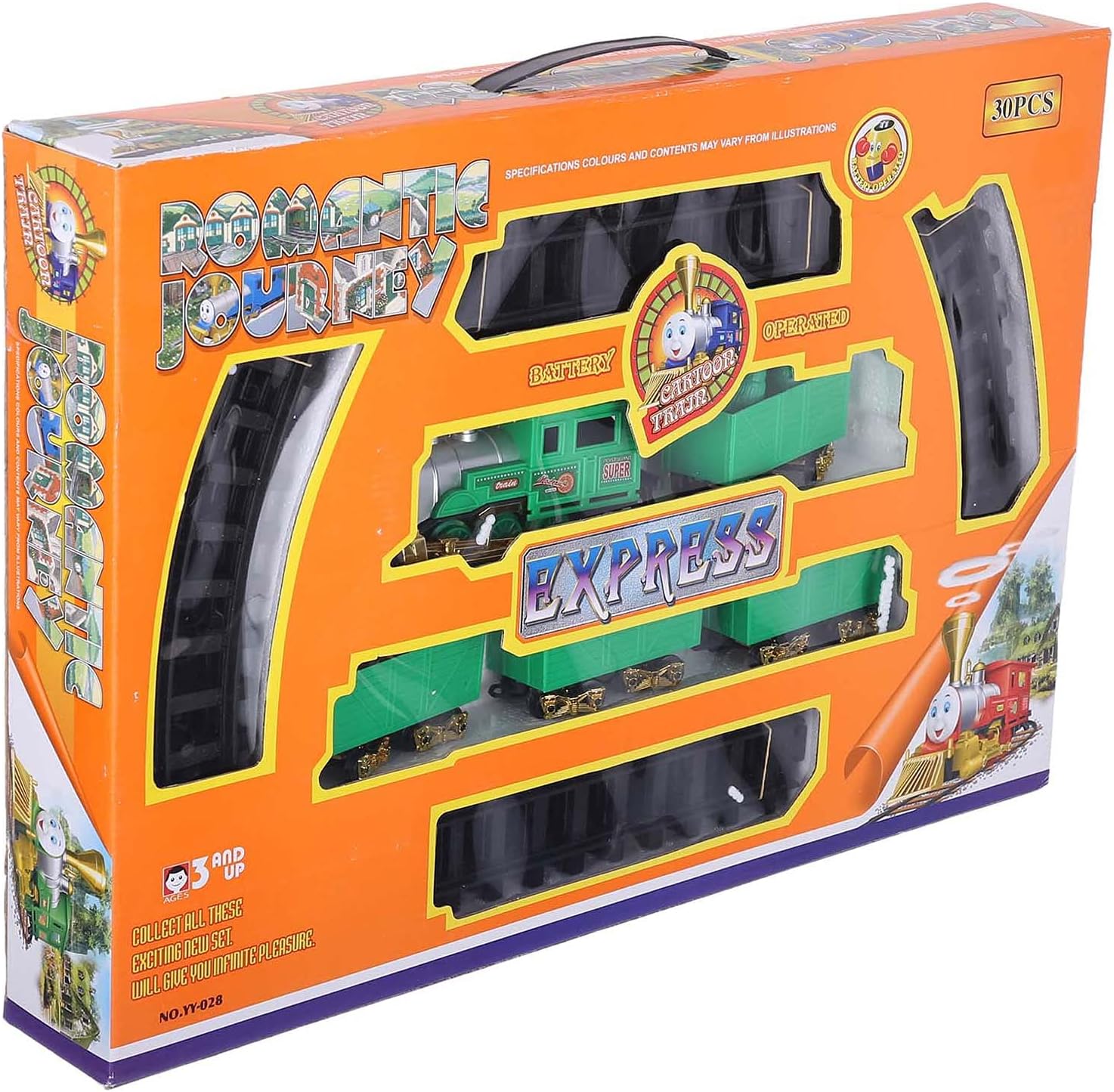 Romantic Journey Cartoon Express Train 30pcs