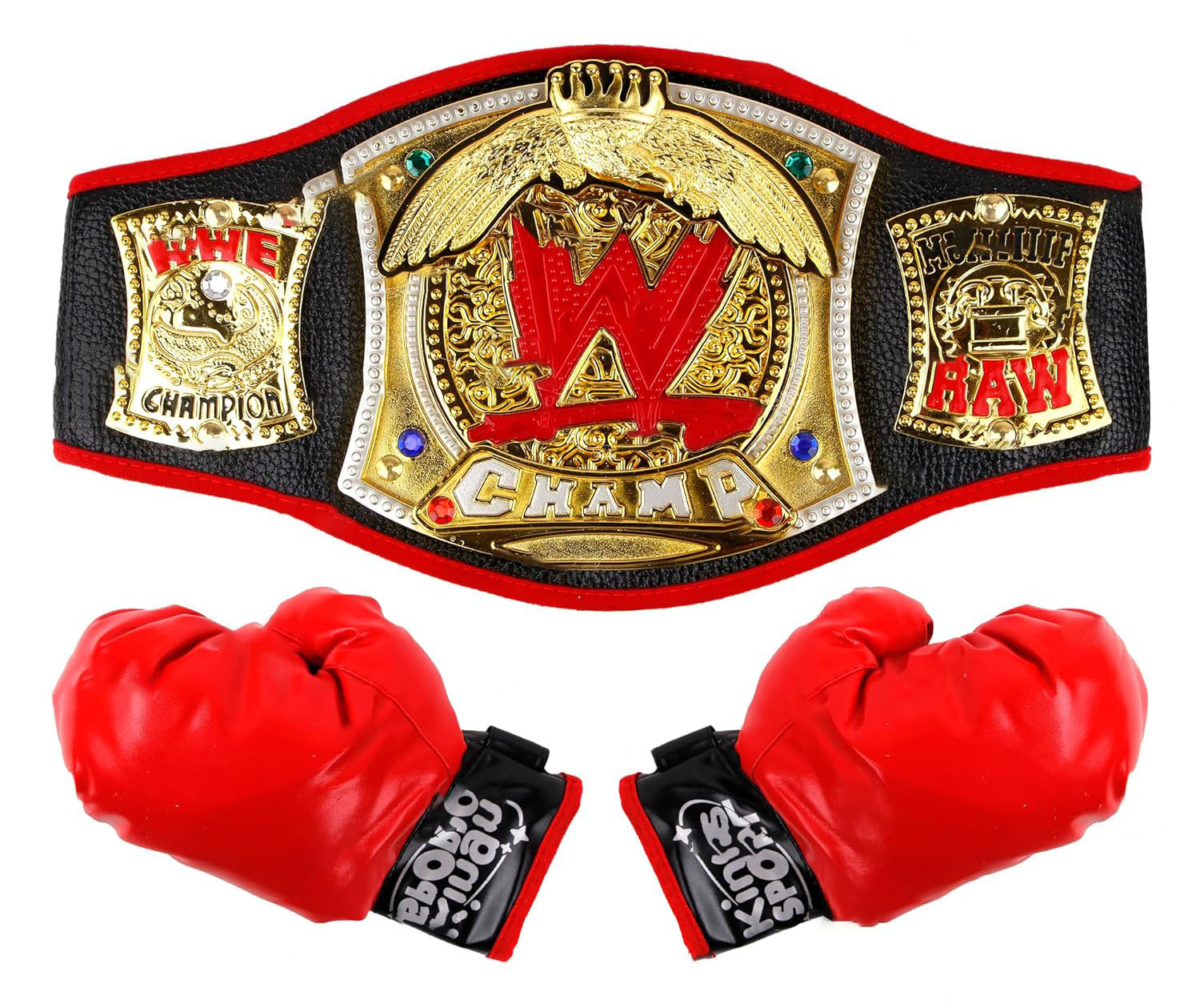 Star Boxing Championship Belt & Gloves Set – Ultimate Boxing Fun for Kids