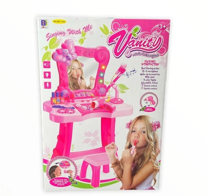 Vanity Dresser Singing With Me Sound Toy Set with Microphone