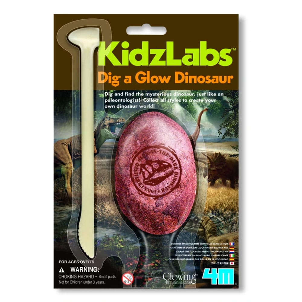فور إم - مجموعة حفر الديناصورات المضيئة في الظلام