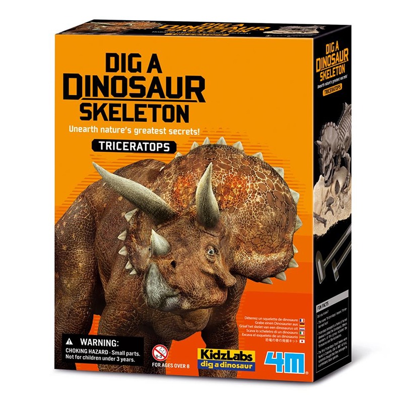 فور إم - مجموعة إستكشاف الهيكل العظمي للديناصور ترايسيراتوبس