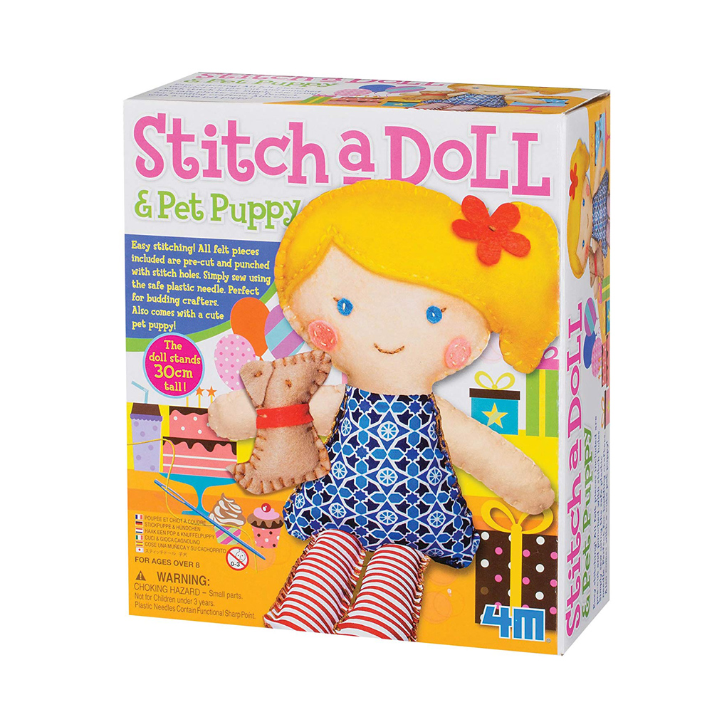 فور إم - مجموعة حياكة الدمية والجرو الصغير