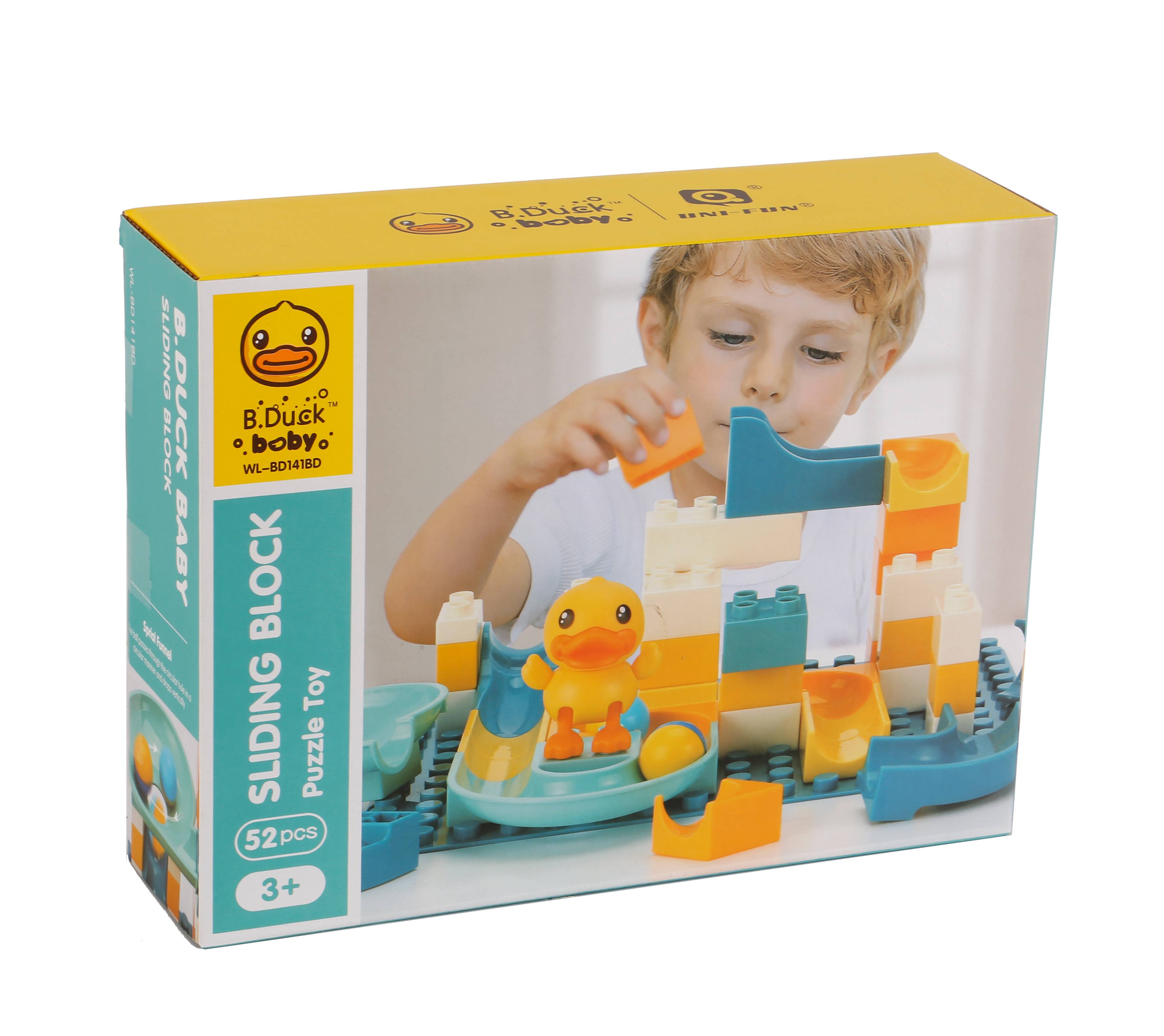 B Duck Baby Slide Building Blocks - 52 Pcs