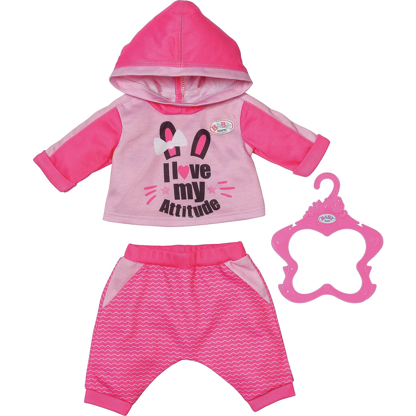 بيبي بورن - بدلة الرياضة للدمى لون وردي