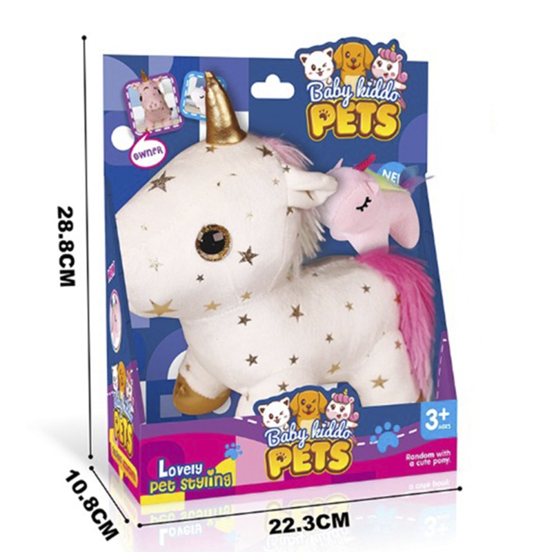 بيبي هيدو بيتس - دمية اليونيكورن القطيفة
