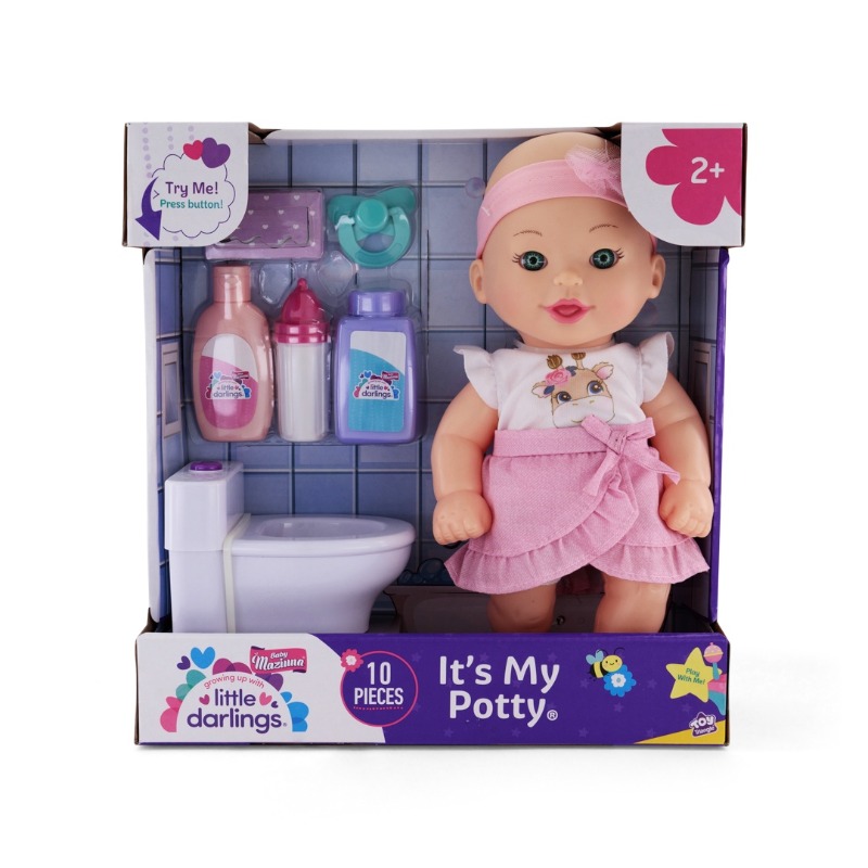 دمية بيبي مزيونة وقعادة خاصة بها