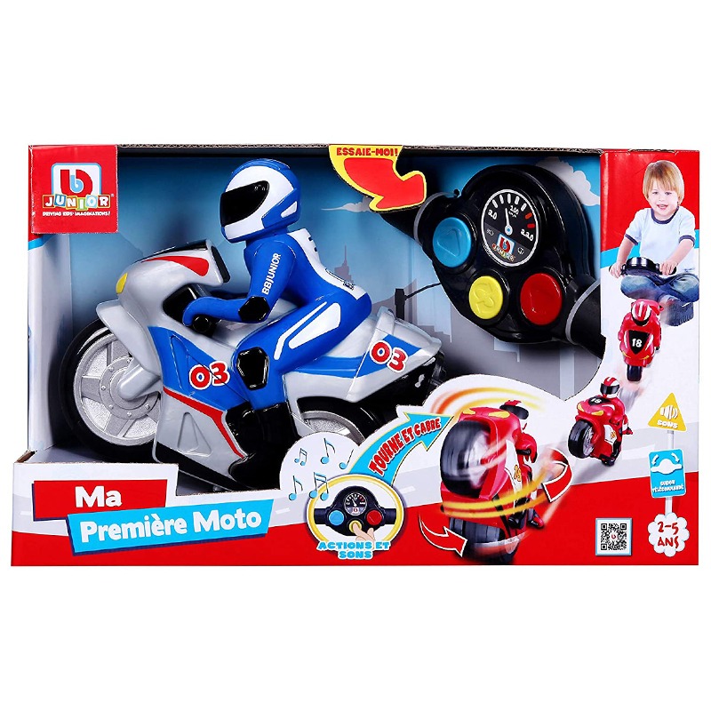 بيبي جونيور - دراجة نارية للأطفال مع جهاز تحكم عن بعد