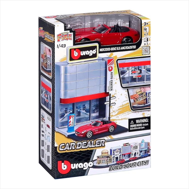 بوراجو - مجموعة بناء معرض السيارات مع سيارة