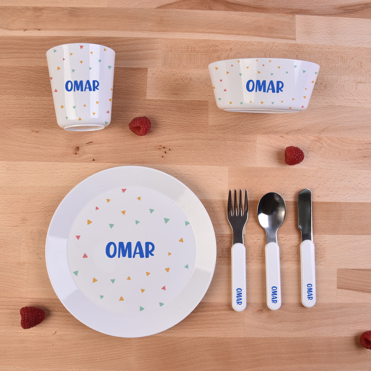 الازرق - مجموعة ملاعق شخصية