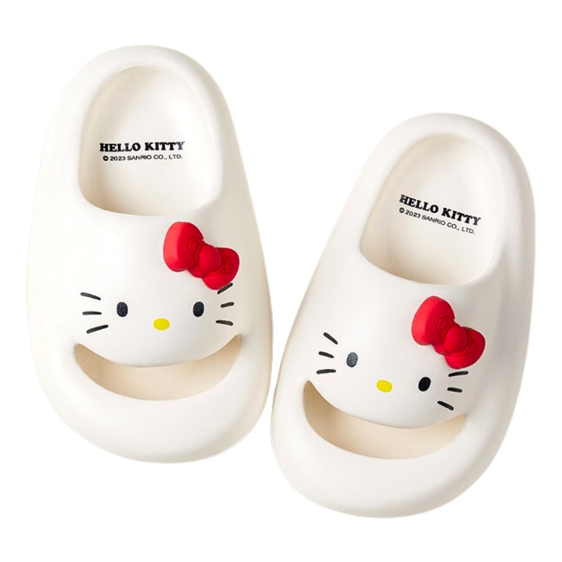 تشيرفل ماريو - سليبر الأطفال بتصميم هيلو كيتي لون أبيض