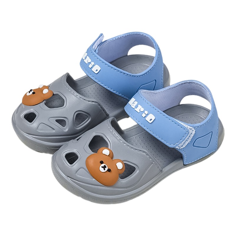 تشيرفل ماريو - حذاء الأطفال بتصميم الدب لون رمادي