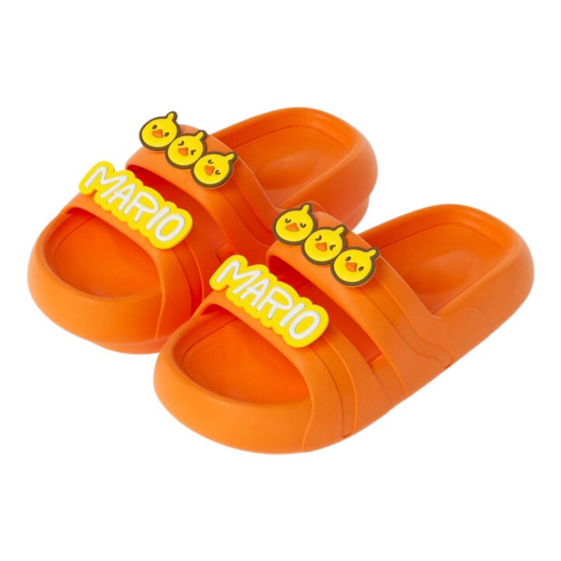 تشيرفل ماريو - سليبر الأطفال بتصميم الطائر لون برتقالي