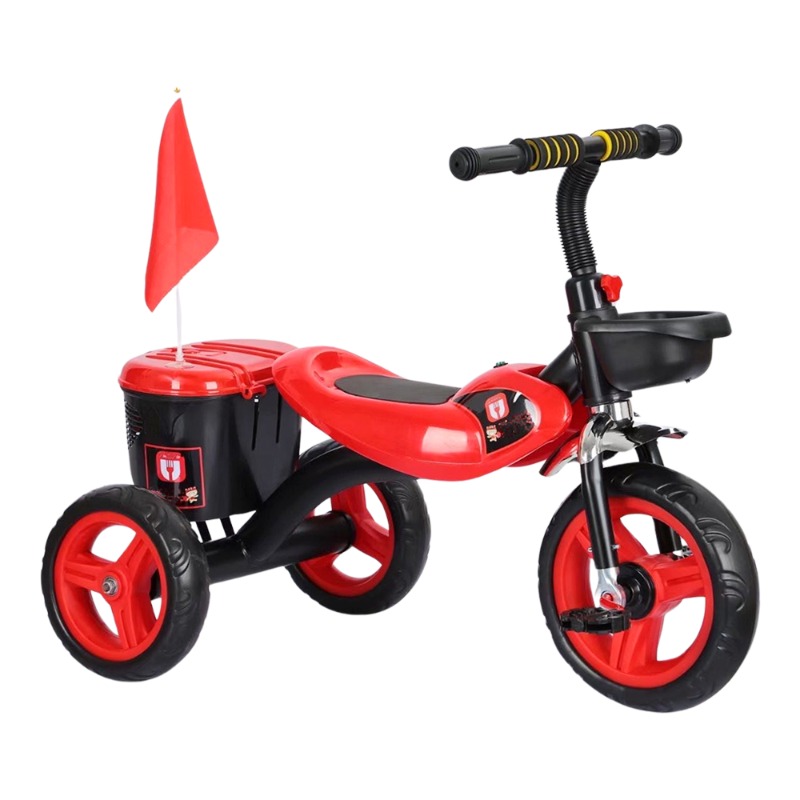 دراجة ثلاثية العجلات بصندوق تخزين للأطفال