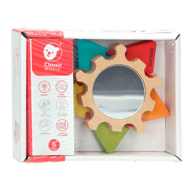 كلاسيك وورلد - مرآة بتصميم زهرة