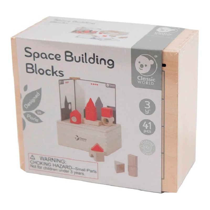 كلاسيك وورلد - مجموعة مكعبات التركيب بتصميم الفضاء