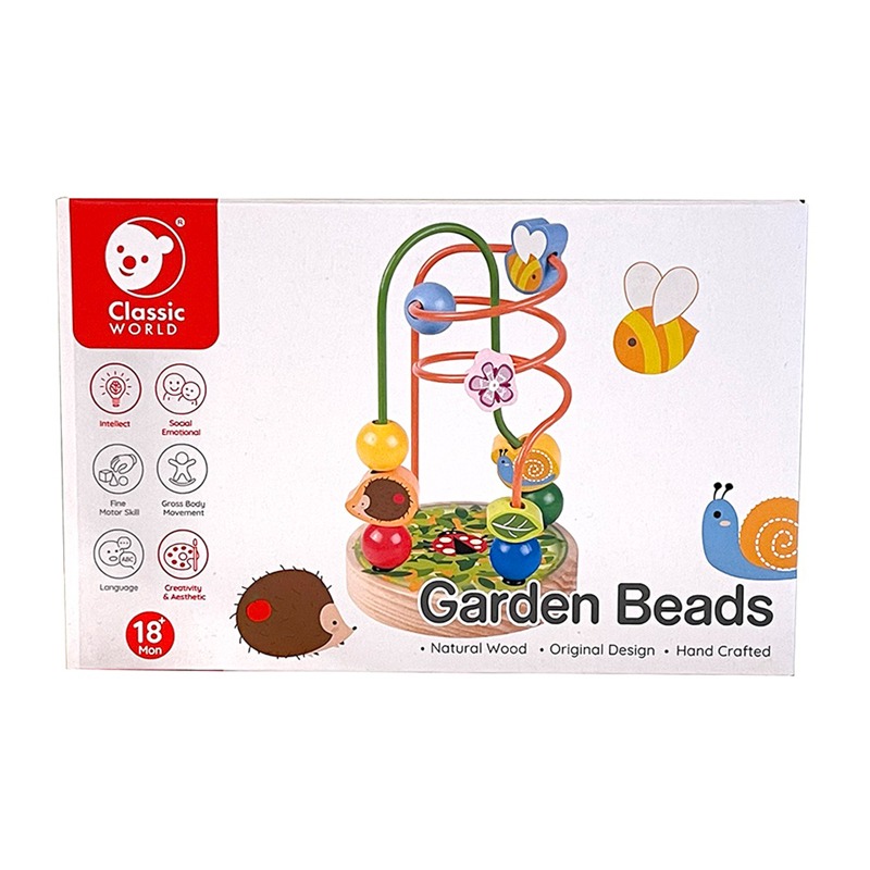 Classic World Wooden Garden Beads