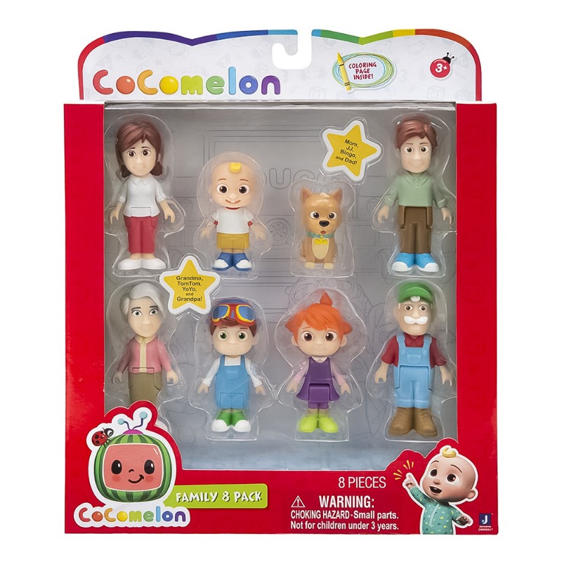 Cocomelon Family Set Figures - 8 Pack