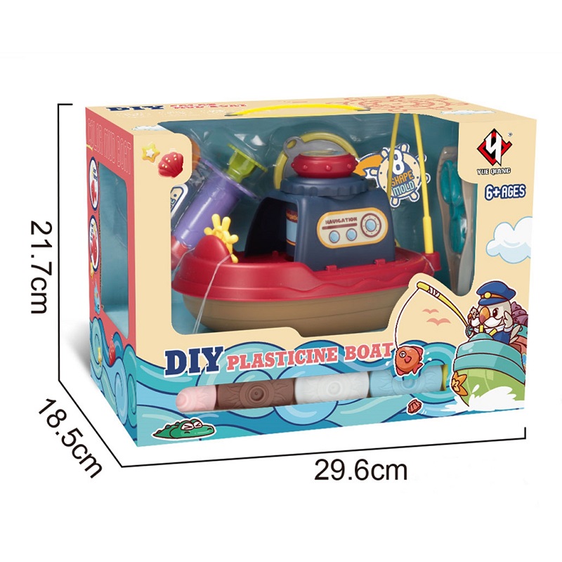 مجموعة صلصال قارب البلاستيسين