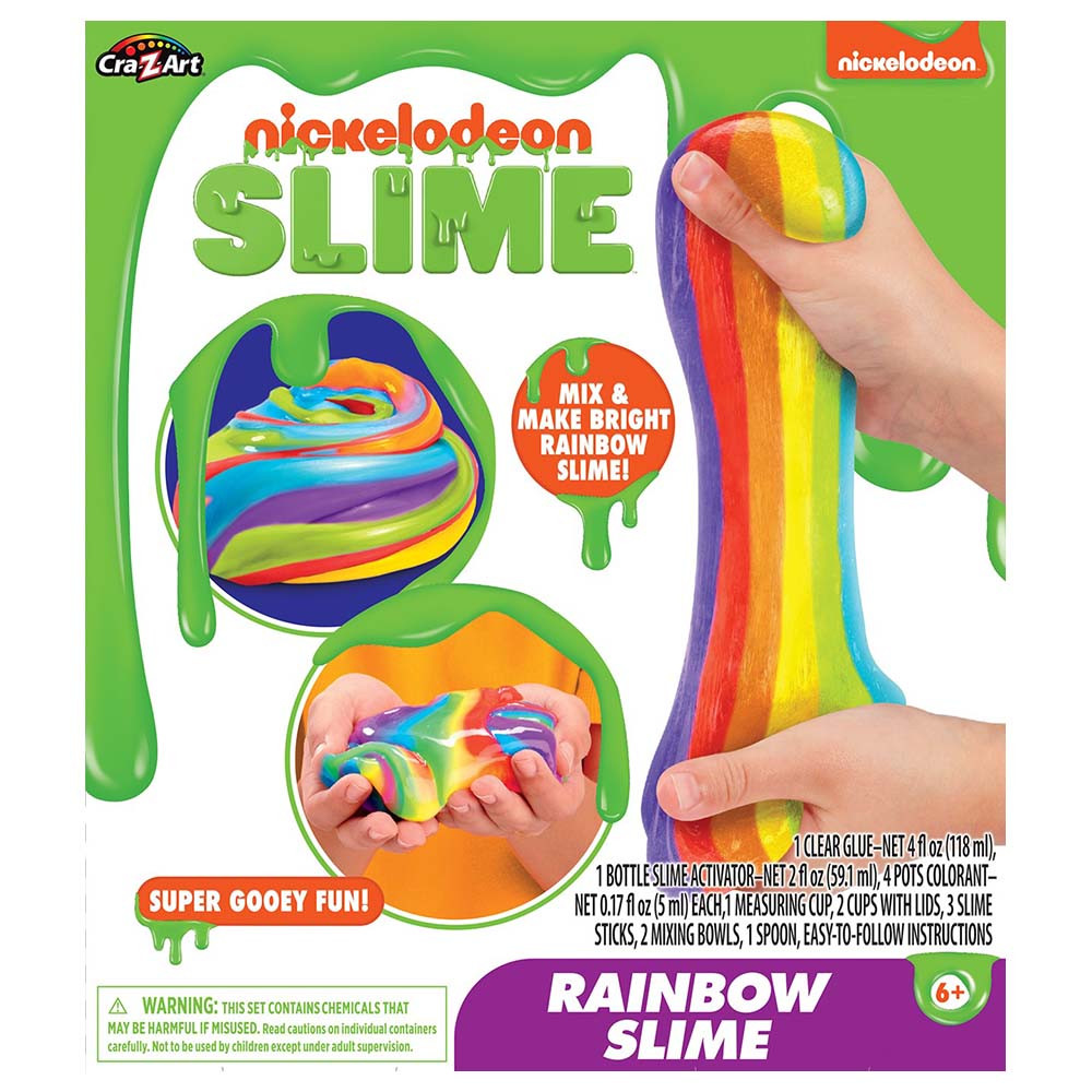 كري زي آرت - مجموعة صناعة السلايم بألوان قوس قزح