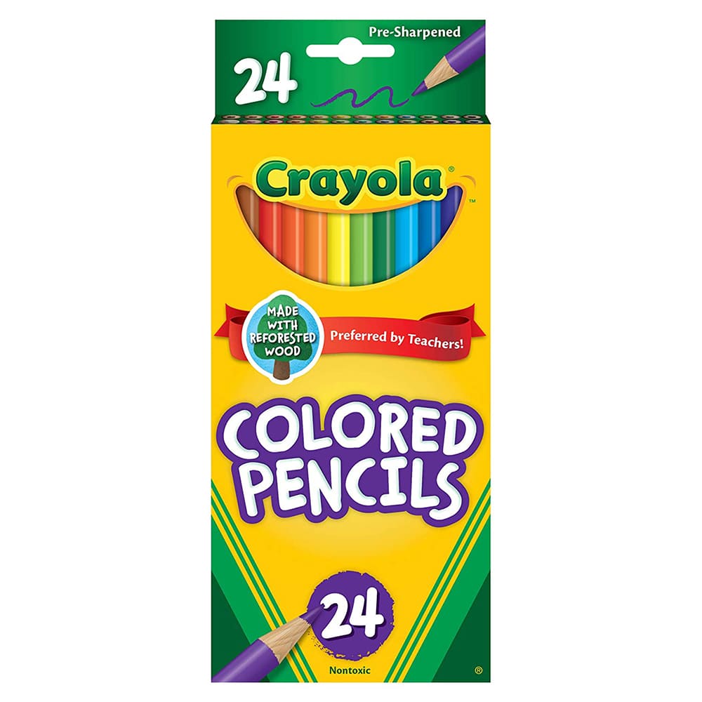 كرايولا أقلام رصاص ملونة 24 قطعة