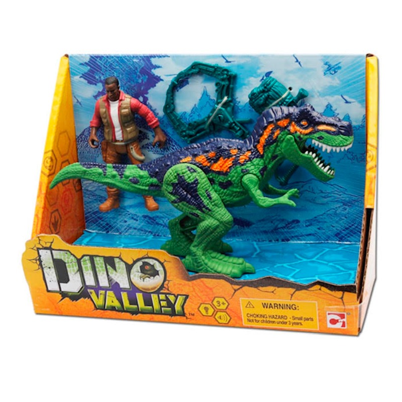 دينو فالي - مجموعة لعب ديناصور مع شخصية