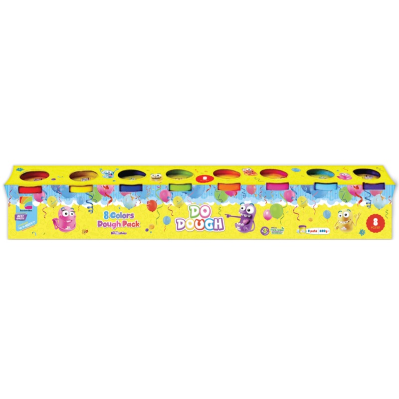 دو دو - مجموعة عبوات صلصال سموشيز 8 ألوان