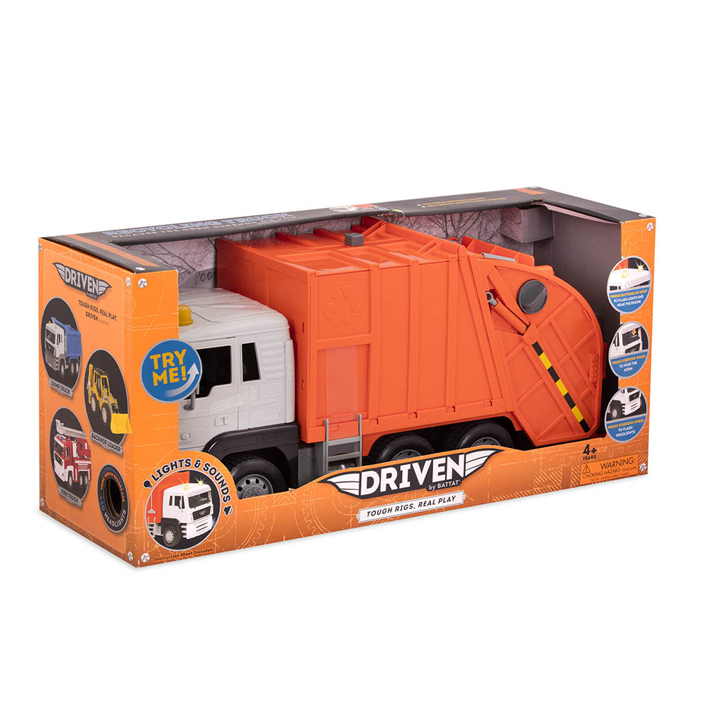 دريفين - شاحنة إعادة تدوير المخلقات لون برتقالي