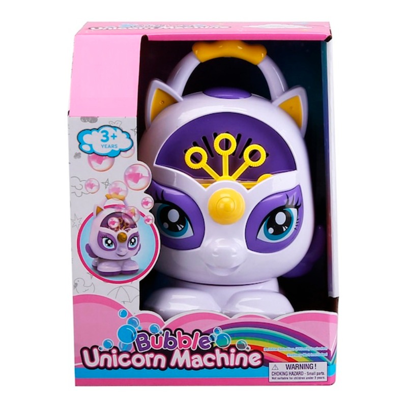 صانع الفقاعات الموسيقي بتصميم اليونيكورن