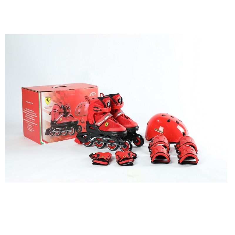 فيراري - مجموعة أدوات التزلج لون أحمر
