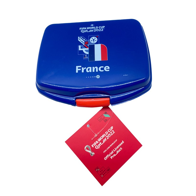 فيفا 2022 - لانش بوكس بلاستيك 500 مل - شعار فرنسا