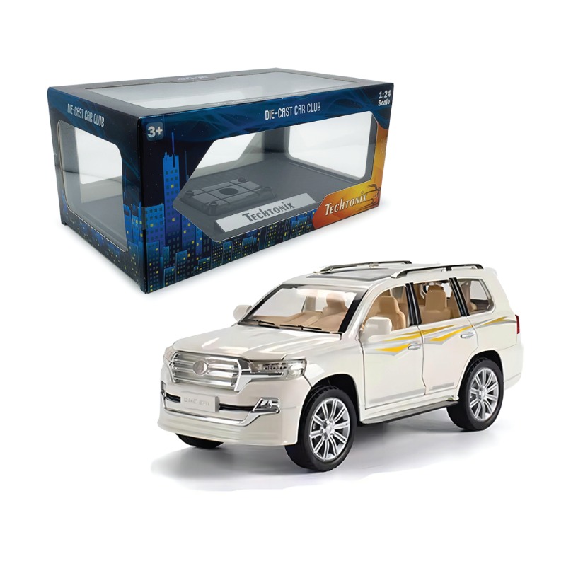 تكنيكس - سيارة تويوتا كوليوزر لون ابيض