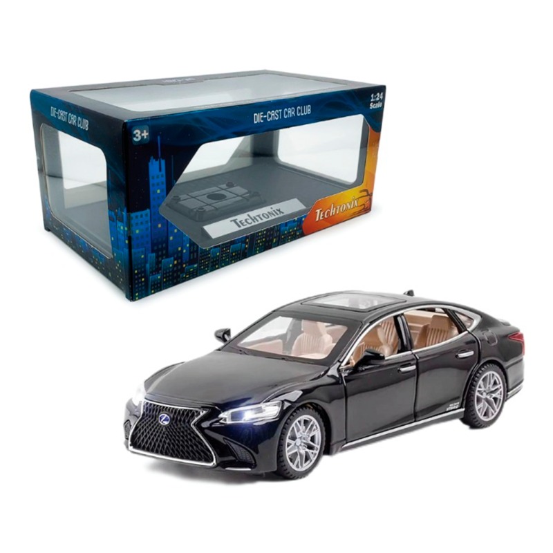 تكنيكس - سيارة لكزس 6 أبواب بمقياس 1: 24 لون اسود