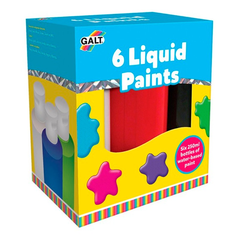 مجموعة الألوان المائية 6 ألوان