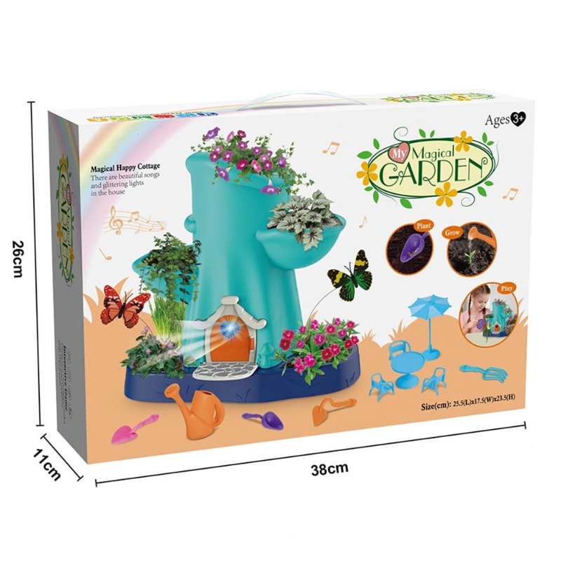 مجموعة زراعة الحدائق مع الضوء والموسيقى
